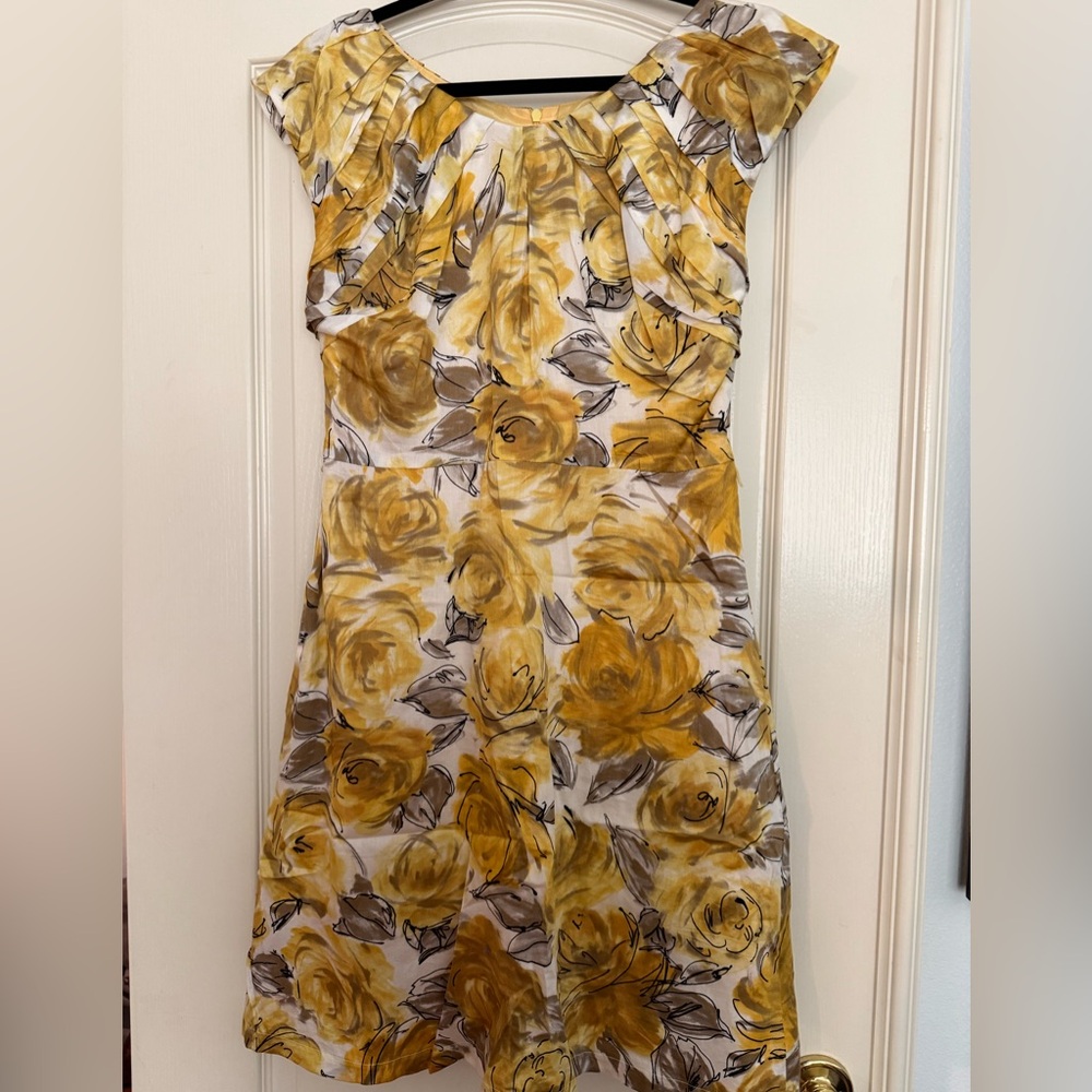 A.B.S yellow floral dress size 6
